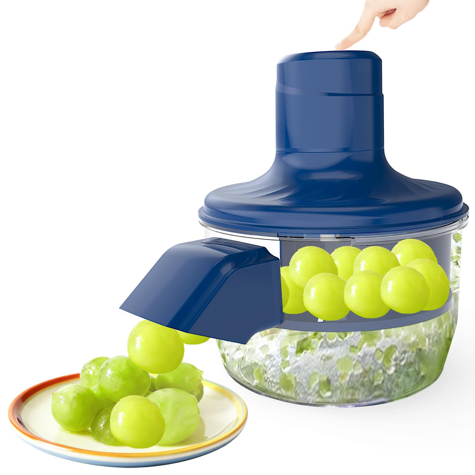Fopudy Automatic Grape Peeler in action for quick, clean grape peeling.