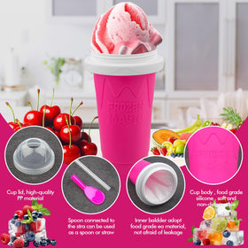 Portable lid on the Fopudy slushie cup for on-the-go protection.