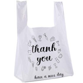 Foraineam 500-count thank you bags pack for retail packaging and branding