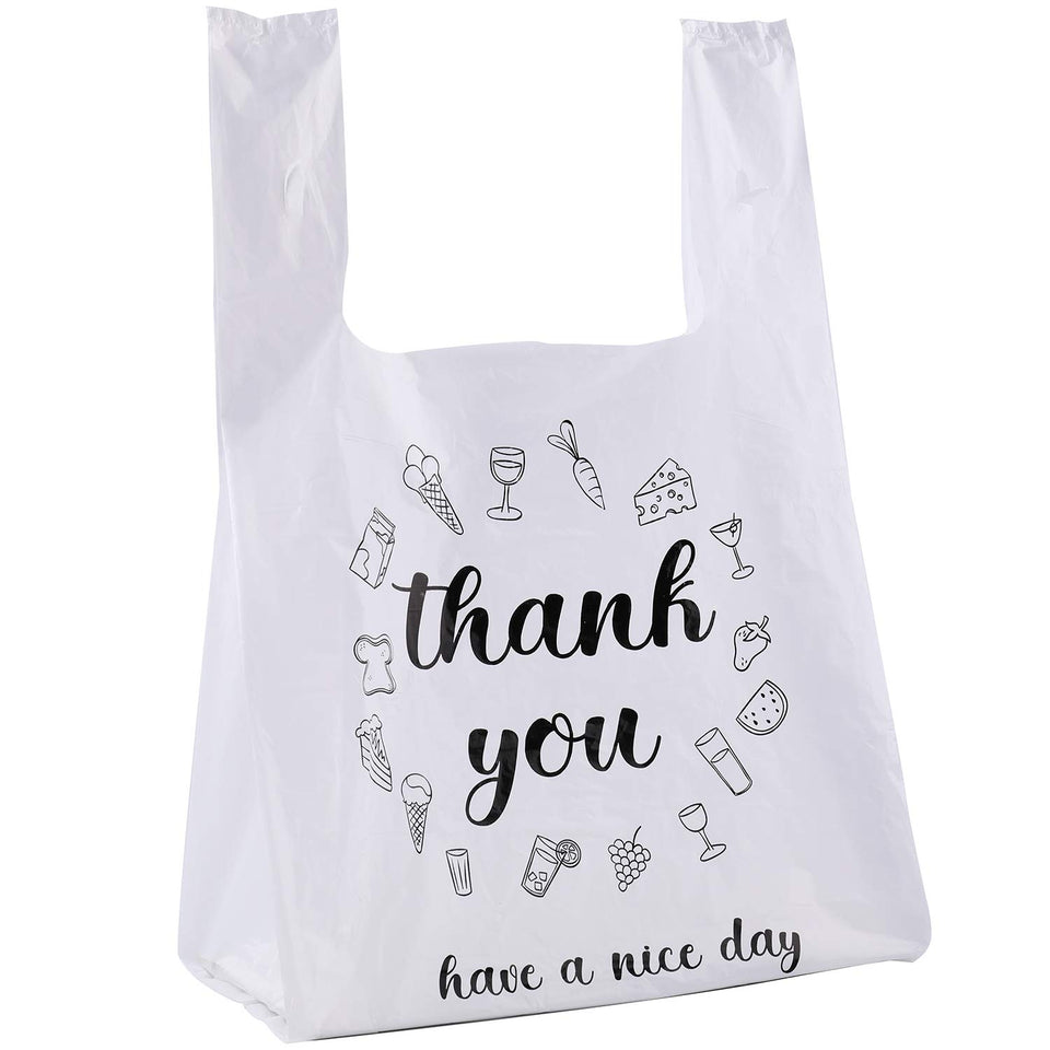 Foraineam 500-count thank you bags pack for retail packaging and branding