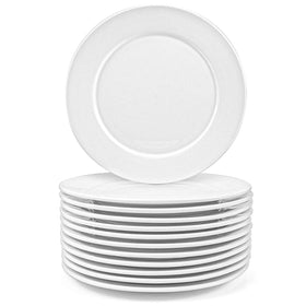 Foraineam 8-inch porcelain salad plates for elegant dining setups and easy cleaning.
