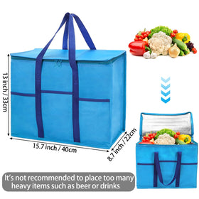Foraineam insulated grocery bags with durable construction for reliable transport.