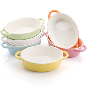 Foraineam oval porcelain ramekins 10oz pack for individual servings