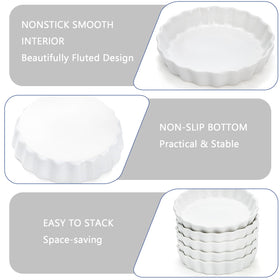 Foraineam soufflé-custard ramekin suited for airy desserts and savory bakes.