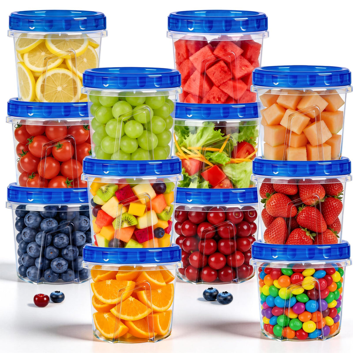 Forest Breathing 12-pack freezer containers for portion control and meal prep.