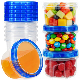 Forest Breathing 17oz containers empty with twist-top lids ideal for meal prep storage.