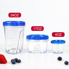 34oz containers great for soups and bulk meal prep portions.
