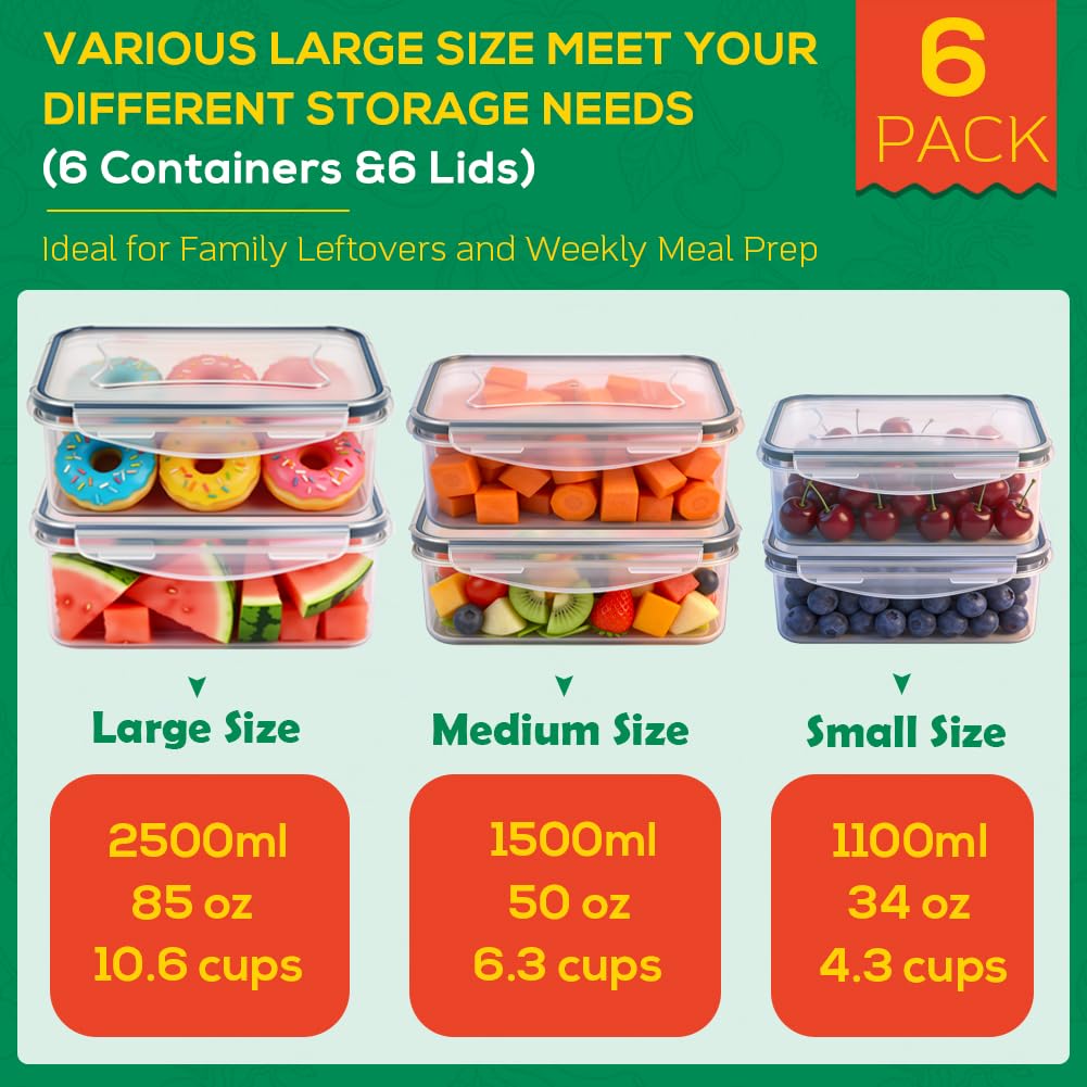 Forest Breathing 34oz containers perfect for fruits and snacks