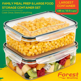 Forest Breathing 50oz containers ideal for daily portions and leftovers