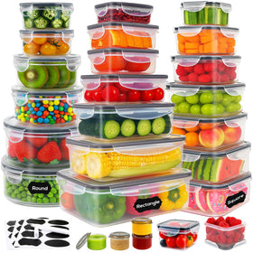 Forest Breathing clear containers with lids for organized meal prep