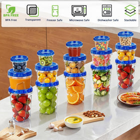 BPA-free polypropylene ensures safe, odorless storage for long-term use.