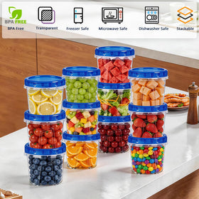 Forest Breathing freezer-safe and top-rack dishwasher-safe containers for easy cleaning.