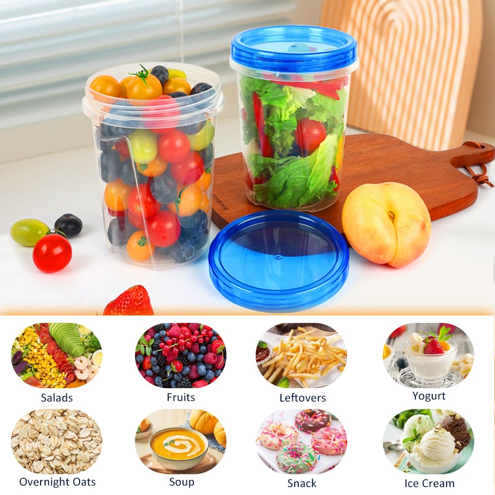 Forest Breathing clear containers for organized fridge and pantry storage