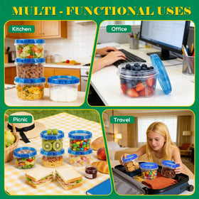 Forest Breathing leak-proof lids prevent spills during transport.
