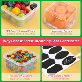 Forest Breathing meal prep containers ideal for portion control and prepping