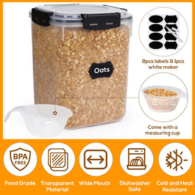 Forest Breathing measuring scoop and labels simplify portioning and organization