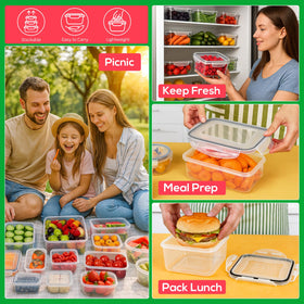 Forest Breathing microwave-safe base containers for reheating without lids