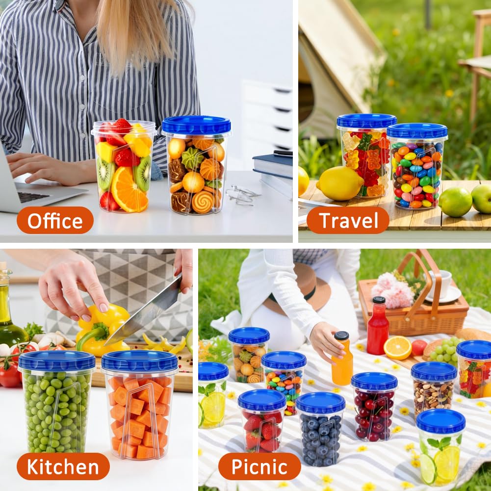 Forest Breathing nestable and stackable design saves fridge and freezer space