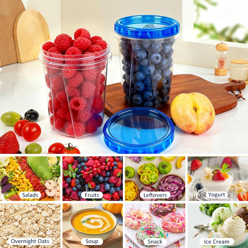 Forest Breathing versatile containers suit soups, salads, fruits, and snacks for busy days