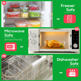 Forest Breathing stackable design saves cabinet space and keeps fridge tidy