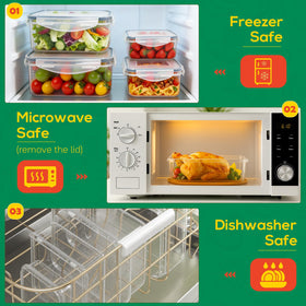 Forest Breathing stackable design saves fridge and cabinet space