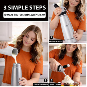 ForeverPrep stainless-steel nozzles offering durability for precise toppings.