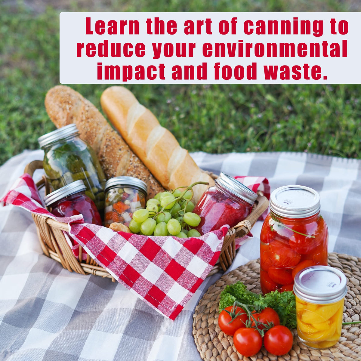 FORJARS premium lids withstand repeated use in home canning