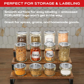 FORJARS ideal for jam, jelly, pickling and meal prep.