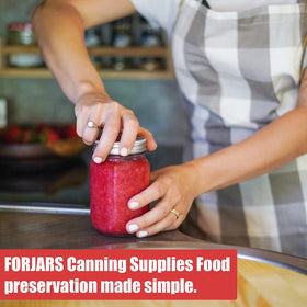 FORJARS silicone seal on lids provides BPA-free airtight preservation