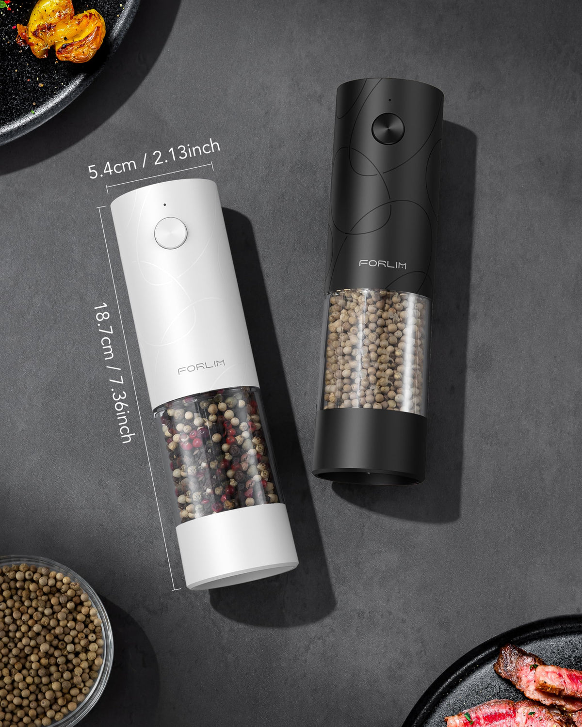 FORLIM dual-color design helps separate salt and pepper