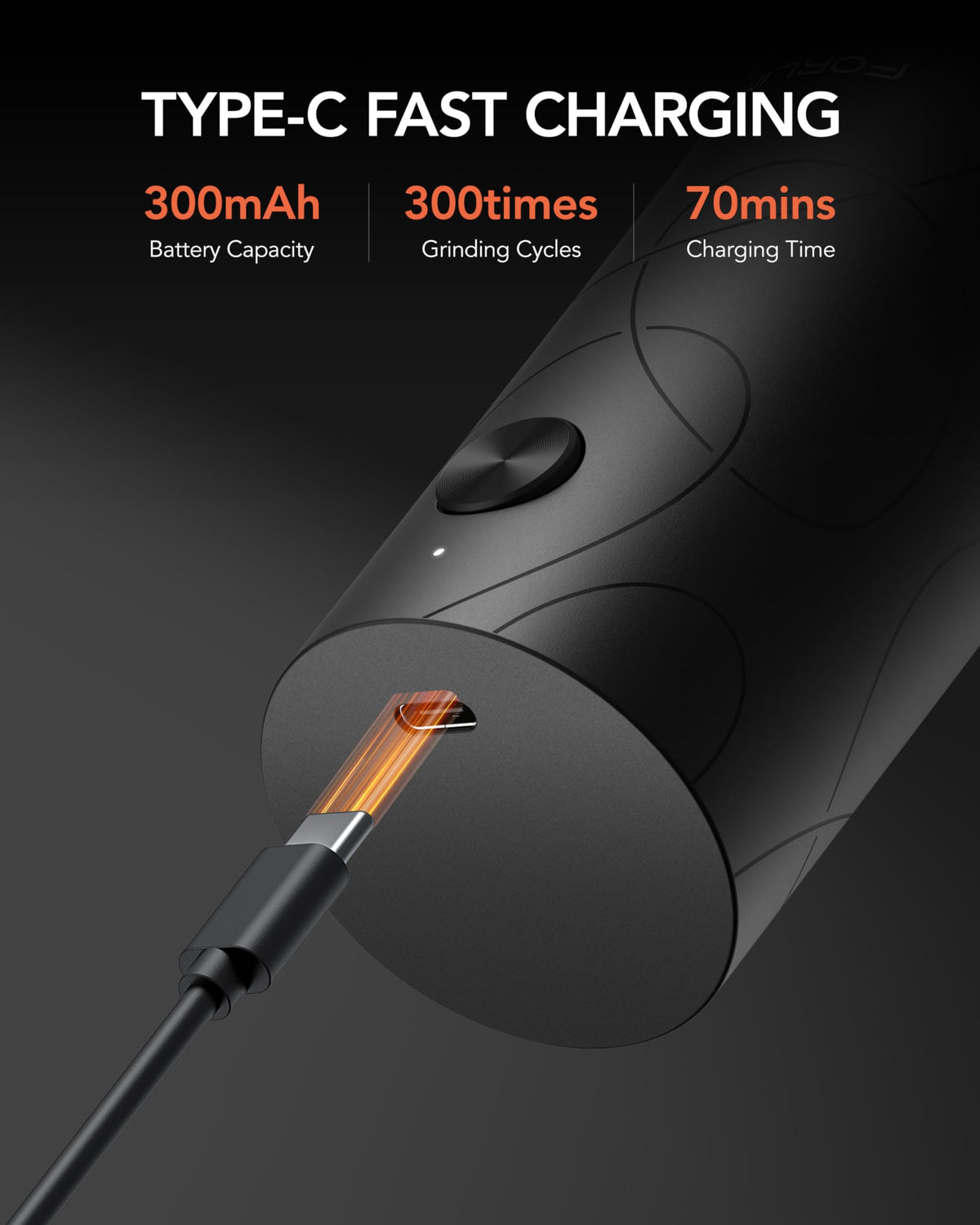 FORLIM adjustable coarseness lets you grind to your preferred texture