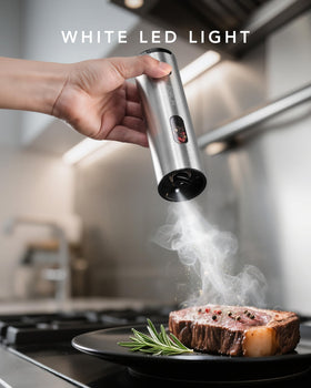 FORLIM high-quality ceramic grinding core ensures consistent grind of sea salt and pepper