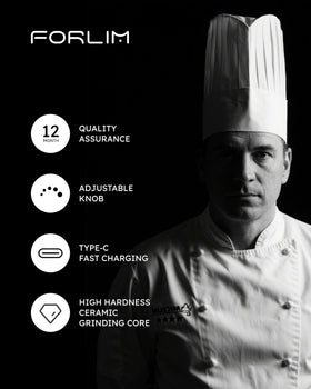 FORLIM 3.7 oz capacity supports everyday seasoning without frequent refills