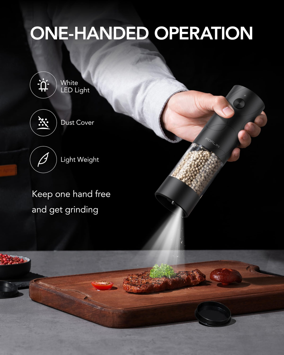 FORLIM dust cover protects spices and keeps counters clean