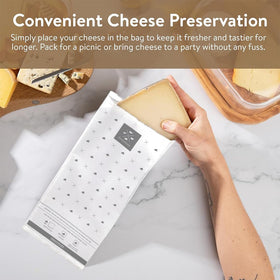 Formaticum cheese bags in open packaging for quick access and prep.