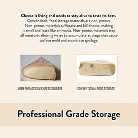 Formaticum reusable cheese bags stacked neatly for sustainability.