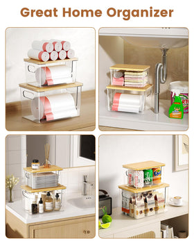Foroyalife Trash Bag Dispenser keeps kitchens organized and clutter-free.