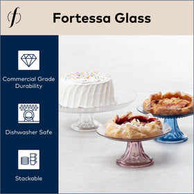 Fortessa Jupiter hobnail detail; enhances vintage table styling for special occasions.