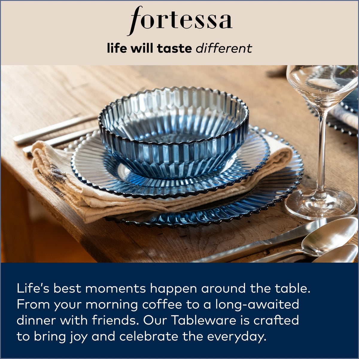 Fortessa Jupiter pink cake stand on a table setup for celebrations and gatherings.