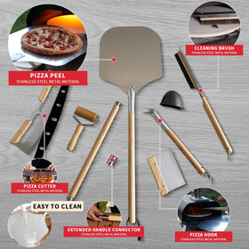 Fortune Teller complete pizza tool set ideal for home and outdoor ovens.