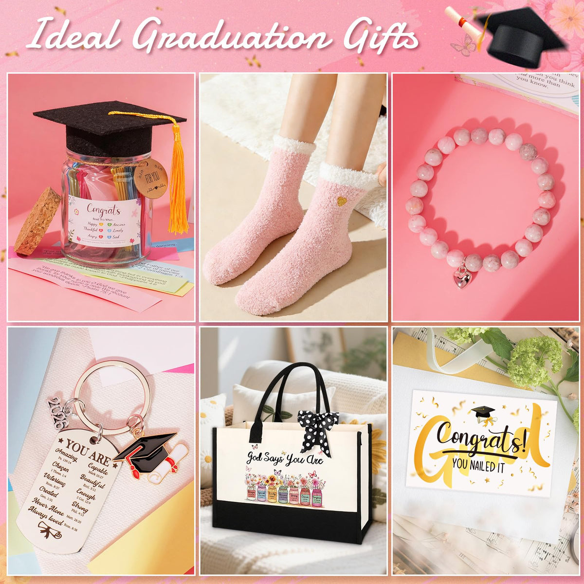 Fortuning's JDS gift box overview shows a 12-piece collection for graduates
