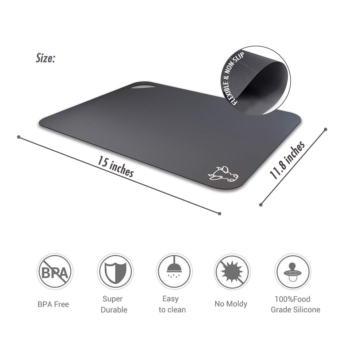 Fotouzy BPA-free cutting board material offers durable, flexible kitchen surfaces.