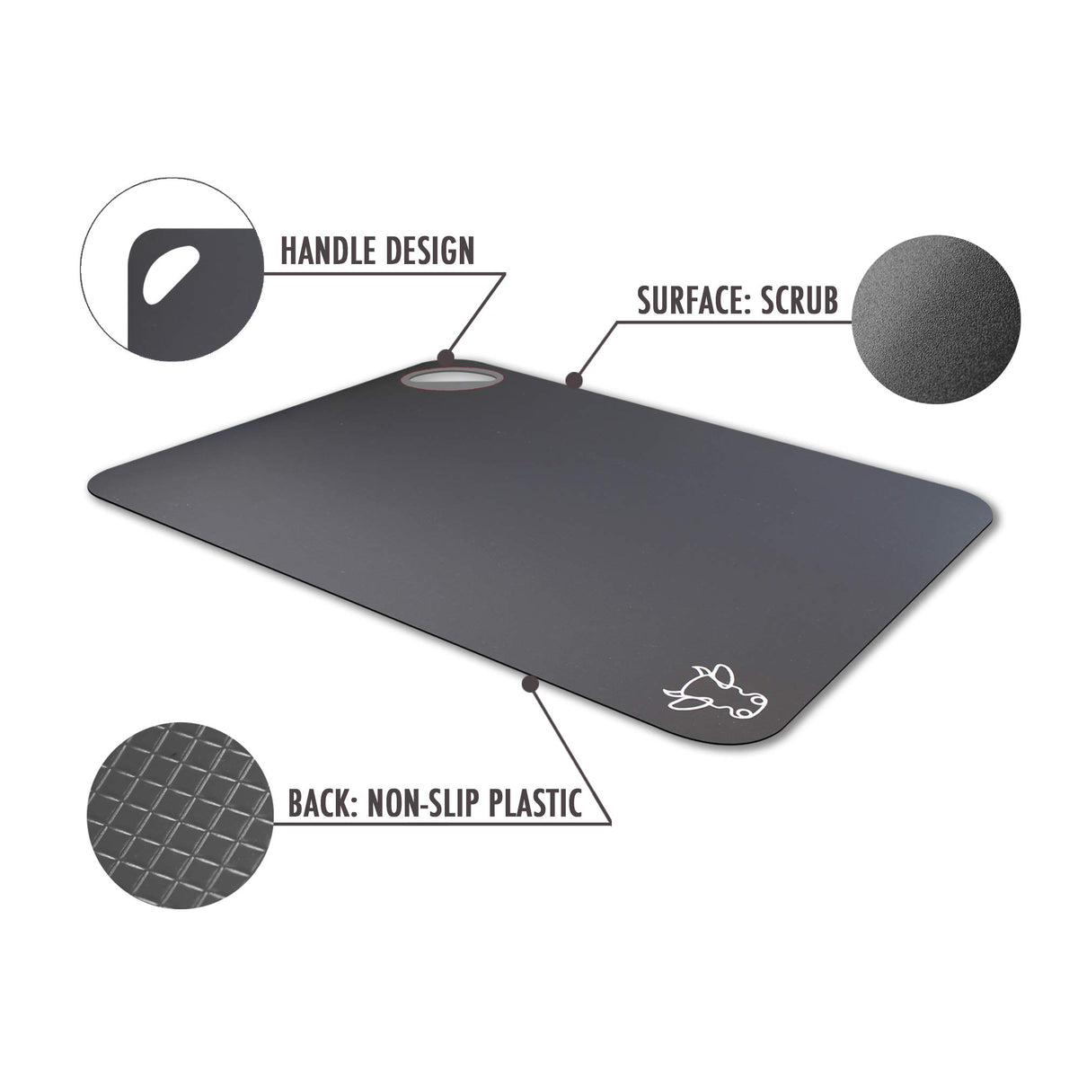 Fotouzy color-coded cutting mats help separate meat, vegetables, and fish safely.