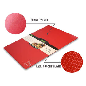 Fotouzy blue cutting board for fish preserves flavors and eases cleaning.