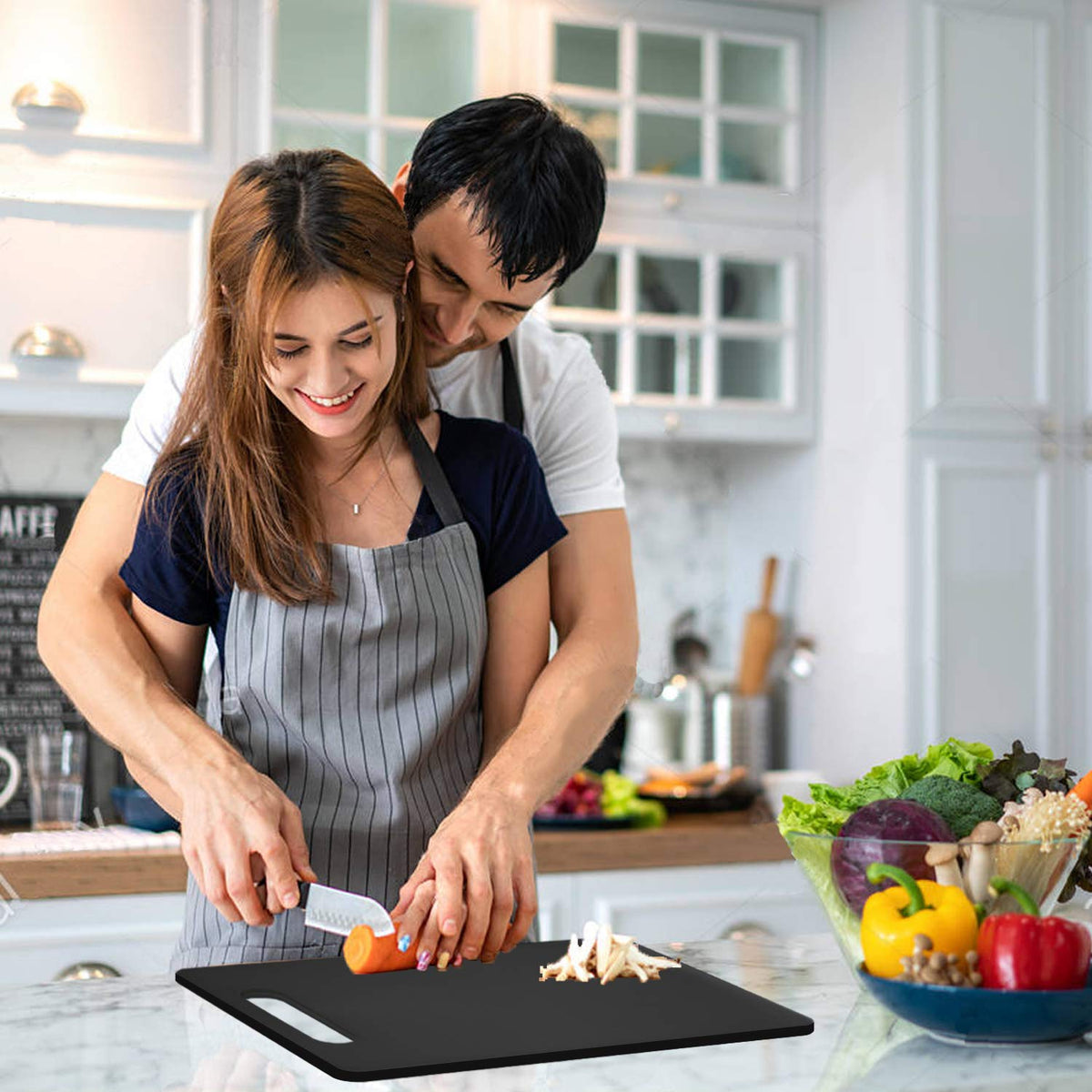 Fotouzy cutting board dishwasher-safe for quick cleanup after prep