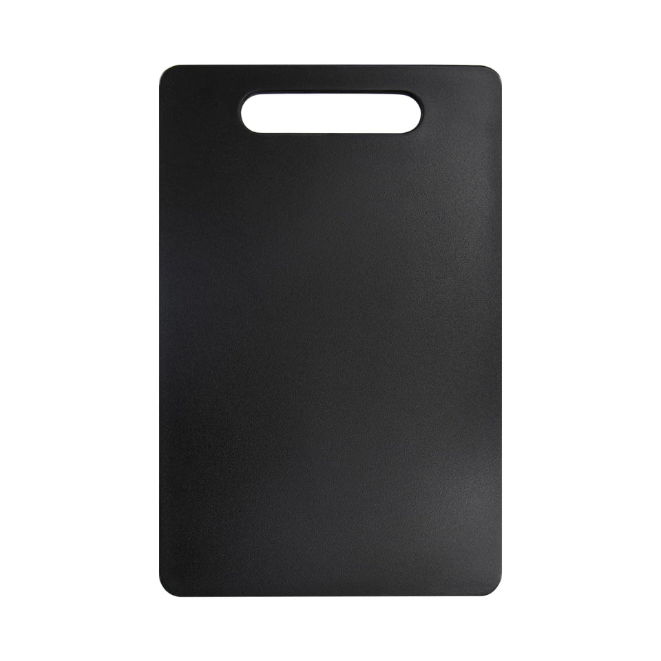Fotouzy cutting board large black handles for easy grip while slicing
