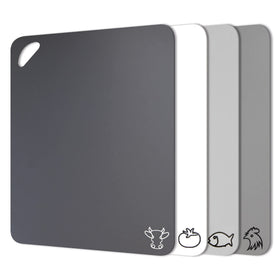 Fotouzy cutting boards with icons for color-coded prep and quick tool switching.