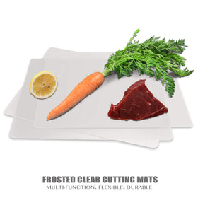 Fotouzy cutting mats resist knife dulling and protect countertops during prep