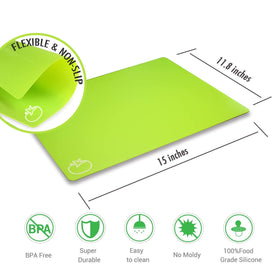 Fotouzy cutting mats with yellow fruit icon for fruit prep and flavor control.
