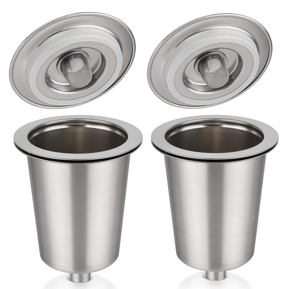 Fotric reusable filter cup for Cuisinart, compatible with multiple HomeBarista models for eco-friendly brewing.